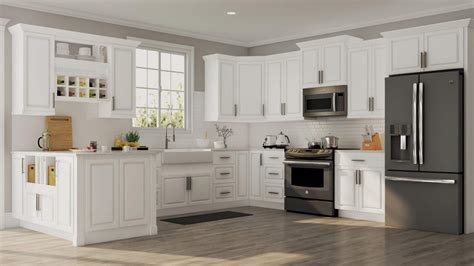 Hampton Bay. . Home depot white kitchen cabinets
